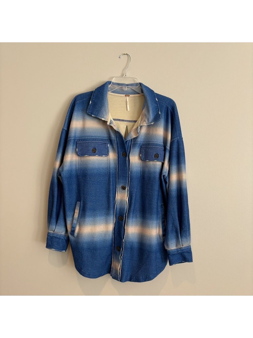 Free People Ruby Jacket in Deep Sea Blue Size S - Picture 2 of 7